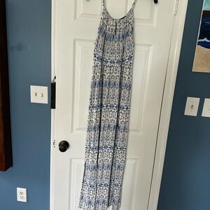 Cynthia Rowley Blue and White Patterned Dress